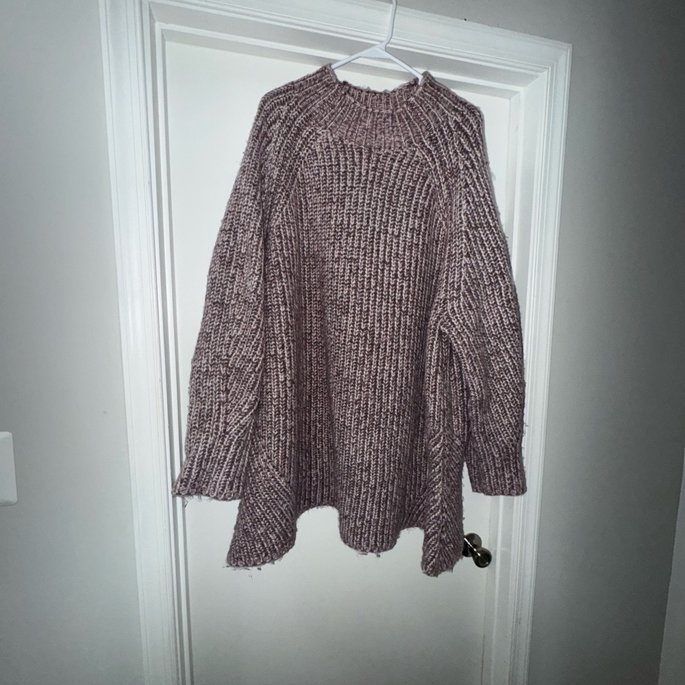 Ava & Viv Women's Cowl Neck Sweater - Mauve